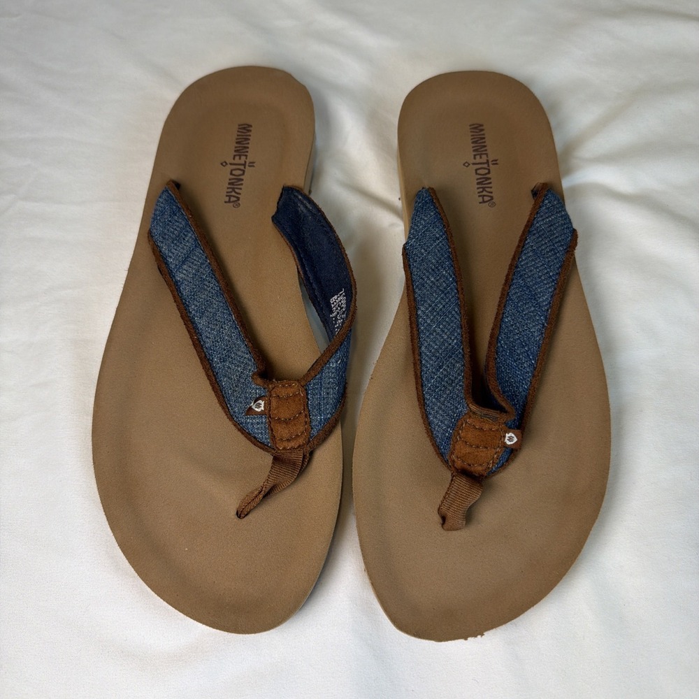 Minnetonka‎ Hedy Sandal Women's Beach Flip Flops Size 10